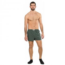 bs K-310 100 % Βαμβακερό Μποξεράκι Πράσινο Καρό - Μποξεράκια στο  bscollection