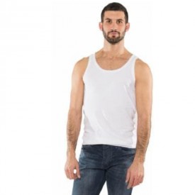 bs collection 100 % Βαμβακερές Φανέλες Με Τιράντα Λευκές (2 τεμάχια) - Φανέλες στο  bscollection
