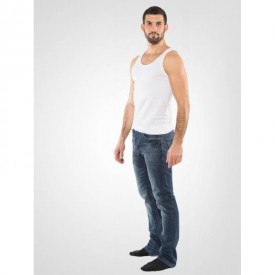 bs collection 100 % Βαμβακερές Φανέλες Με Τιράντα Λευκές (2 τεμάχια) - Φανέλες στο  bscollection