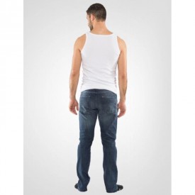 bs collection 100 % Βαμβακερές Φανέλες Με Τιράντα Λευκές (2 τεμάχια) - Φανέλες στο  bscollection