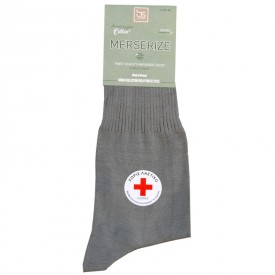 bs Κάλτσες Χωρίς Λάστιχο 100 % Μερσεριζέ Βαμβάκι Γκρι - Κλασικές στο  bscollection