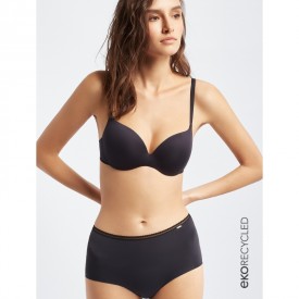 gisela 1/0380 Σουτιέν Μαύρο Ολόκληρο Προφορμαρισμένο ecorecycled cup B,C,D - Σουτιέν στο  bscollection