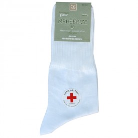 bs Ανδρικές Κάλτσες Χωρίς Λάστιχο 100% Μερσεριζέ Βαμβάκι Λευκές - Κλασικές στο  bscollection