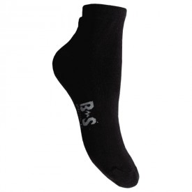 3 Ζευγάρια Μαύρες Κάλτσες Com-Zone Ημίκοντες με Πετσέτα και Πικέ Λάστιχο - Αθλητικές στο  bscollection