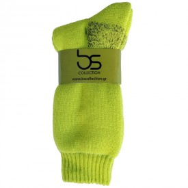 bs Ισοθερμική Κάλτσα Πετσετέ  30% Μαλλί Λαχανί - Κάλτσες στο  bscollection