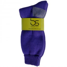 bs Ισοθερμική Κάλτσα Πετσετέ 30% Μαλλί Μωβ - Κάλτσες στο  bscollection
