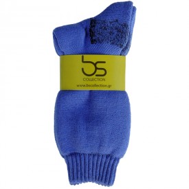 bs Ισοθερμική Κάλτσα Πετσετέ 30% Μαλλί Μπλε Ρουά - Κάλτσες στο  bscollection