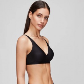 gisela 1/0394 Σουτιέν Μαύρο Seamles Top Με Ενίσχυση Που Μπαινοβγαίνει - Σουτιέν στο  bscollection