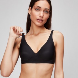 gisela 1/0394 Σουτιέν Μαύρο Seamles Top Με Ενίσχυση Που Μπαινοβγαίνει - Σουτιέν στο  bscollection