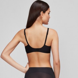 gisela 1/0394 Σουτιέν Μαύρο Seamles Top Με Ενίσχυση Που Μπαινοβγαίνει - Σουτιέν στο  bscollection