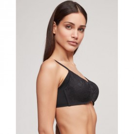 gisela 1/389 Σουτιέν Μαύρο Με Μπανέλα Σιλικόνη - Σουτιέν στο  bscollection