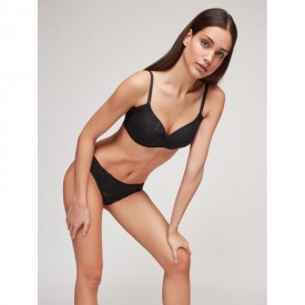 gisela 1/389 Σουτιέν Μαύρο Με Μπανέλα Σιλικόνη - Σουτιέν στο  bscollection