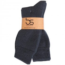 bs collection Βαμβακερές Ελαστικές Κάλτσες Πετσετέ (2 ζευγάρια) Ραφ - Αθλητικές στο  bscollection