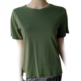 bs collection Μπλουζάκι Γυναικείο Tencel / Cotton Χακί - Premium Quality - t-shirts στο  bscollection