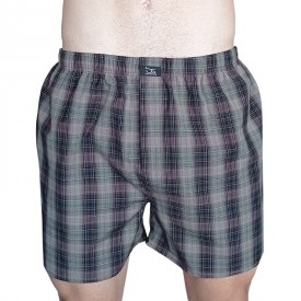 bs 9/3002 Μποξεράκι Καρό 100% Greek Cotton Καφέ - Μποξεράκια στο  bscollection