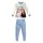 Disney Frozen DY50E7034 Παιδική Πυζάμα Panna Azzurro Cielo Off White Sky Blue - Πυζάμες στο  bscollection