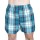 bs collection Ανδρικό Boxer Φαρδύ Καρώ Τιρκουάζ Μπλε Καφέ 100% Ελληνικό Βαμβάκι - Μποξεράκια στο  bscollection