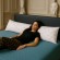 Body Pillow Μαξιλάρι 50×160cm Ultra Sonic Καπιτονέ – Γκρι/Ροζ Floral, Άνεση για Εγκυμοσύνη & Πλευρικό Ύπνο - Μαξιλάρια Ύπνου στο  bscollection