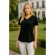 Μαύρη Μπλούζα Γυναικεία BS Collection με V Λαιμόκοψη – 67% Tencel & 33% Cotton - t-shirts στο  bscollection