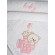 Σετ πετσέτες κεντητές Bear 04 White/Pink Sunshinehome - Πετσέτες στο  bscollection