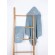 Fluffy Κεντητή Κάπα Blue Dino 75x75 75x75 Sunshinehome - Μπουρνούζια στο  bscollection